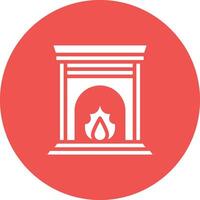 Fireplace Vector Icon