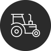 icono de vector de tractor