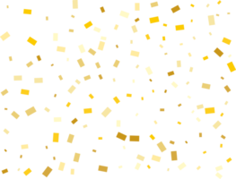 Gold Rectangular Confetti png