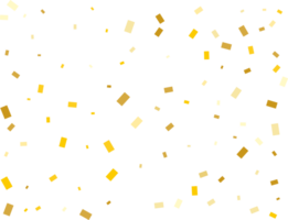 Gold Foil Rectangular Confetti png