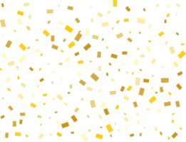 Gold Foil Rectangular Confetti png