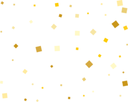 Gold Quadrate Konfetti png