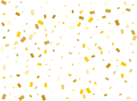 Gold Rectangular Confetti png