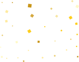 Gold Squares Confetti png