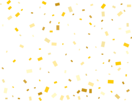 goud rechthoekig confetti png