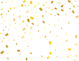 Gold rechteckig Konfetti png