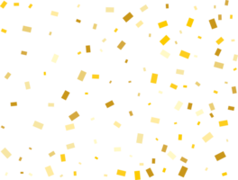 goud rechthoekig confetti png