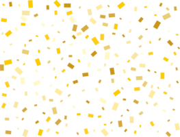 Gold Foil Rectangular Confetti png