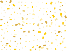 Gold Foil Rectangular Confetti png