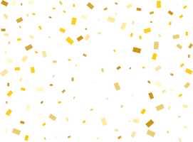 Gold Rectangular Confetti png