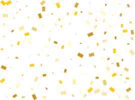 goud rechthoekig confetti png