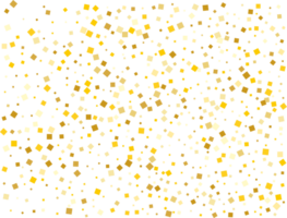 Gold Squares Confetti png