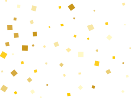 Gold Squares Confetti png