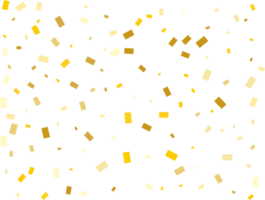 Gold Rectangular Confetti png