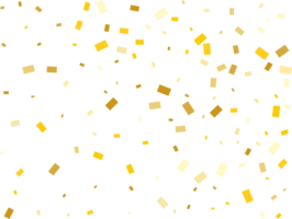 Gold Foil Rectangular Confetti png