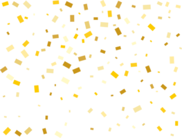 goud rechthoekig confetti png