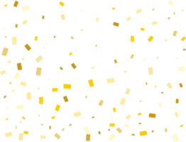 Gold rechteckig Konfetti png