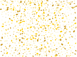 Gold Foil Rectangular Confetti png