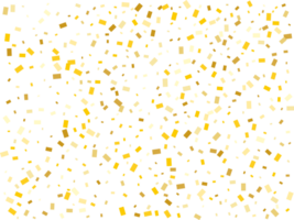 Gold Foil Rectangular Confetti png