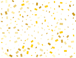 Gold Rectangular Confetti png