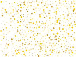 Golden Squares Confetti png