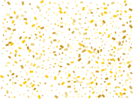 Gold Foil Rectangular Confetti png