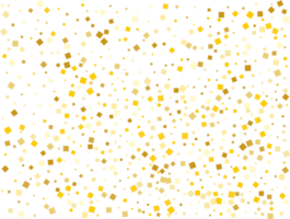 Golden Squares Confetti png