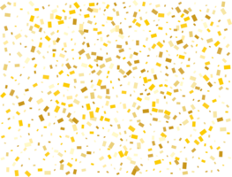 Gold Foil Rectangular Confetti png