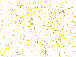 Gold Foil Rectangular Confetti png