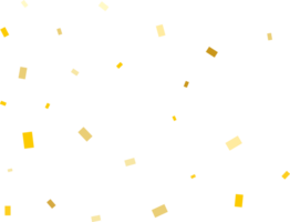 Magic Gold Rectangular Confetti png