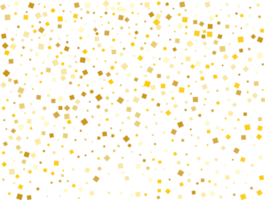 Golden Squares Confetti png