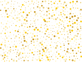 Golden Squares Confetti png