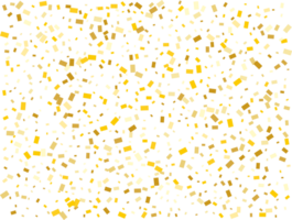Gold Foil Rectangular Confetti png