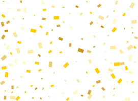 goud rechthoekig confetti png