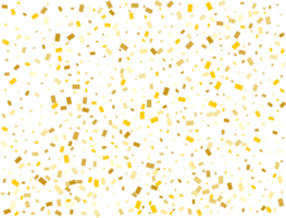 Gold Foil Rectangular Confetti png