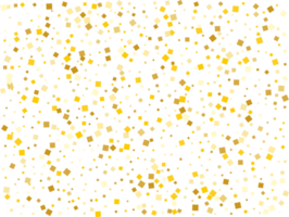 Golden Squares Confetti png