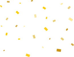 la magie or rectangulaire confettis png