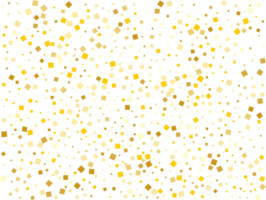 Golden Squares Confetti png