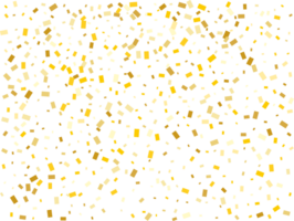 Gold Foil Rectangular Confetti png