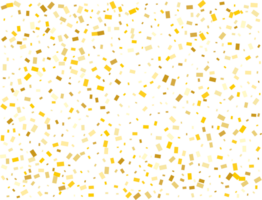 Gold Foil Rectangular Confetti png