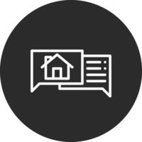 House Chat Vector Icon