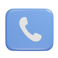 telefonsymbol 3d rendern png