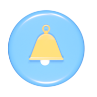 Notification icon 3d render png