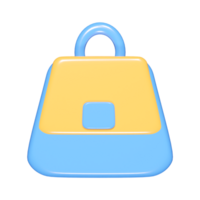 Suitcase icon 3d render png