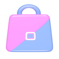 Suitcase icon 3d render png