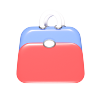 Suitcase icon 3d render png