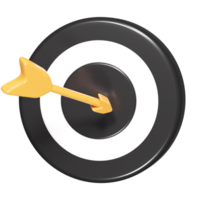 Target icon 3d render png