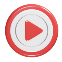 Video icon 3d render png