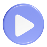 Video icon 3d render png