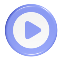 Video icon 3d render png